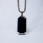Cadena Urban Silver "Black Stone”
