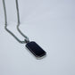 Cadena Urban Silver "Black Stone”