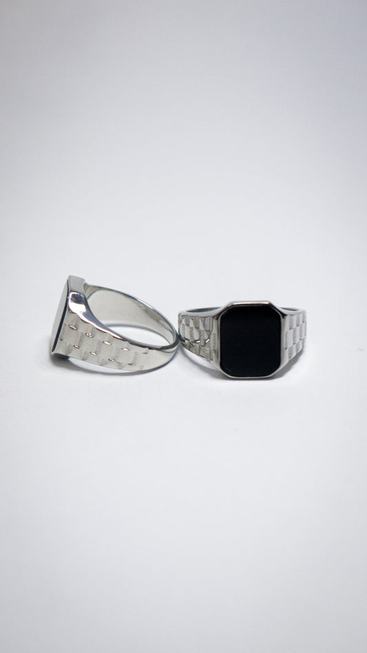 Anillo Urban “Silver Clock"