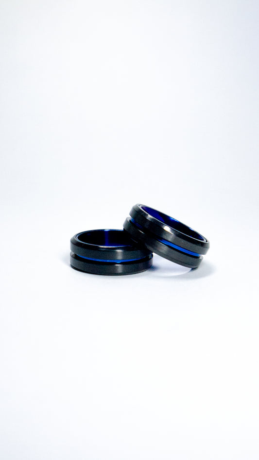 URBAN - Spinner Ring - Blue Flame