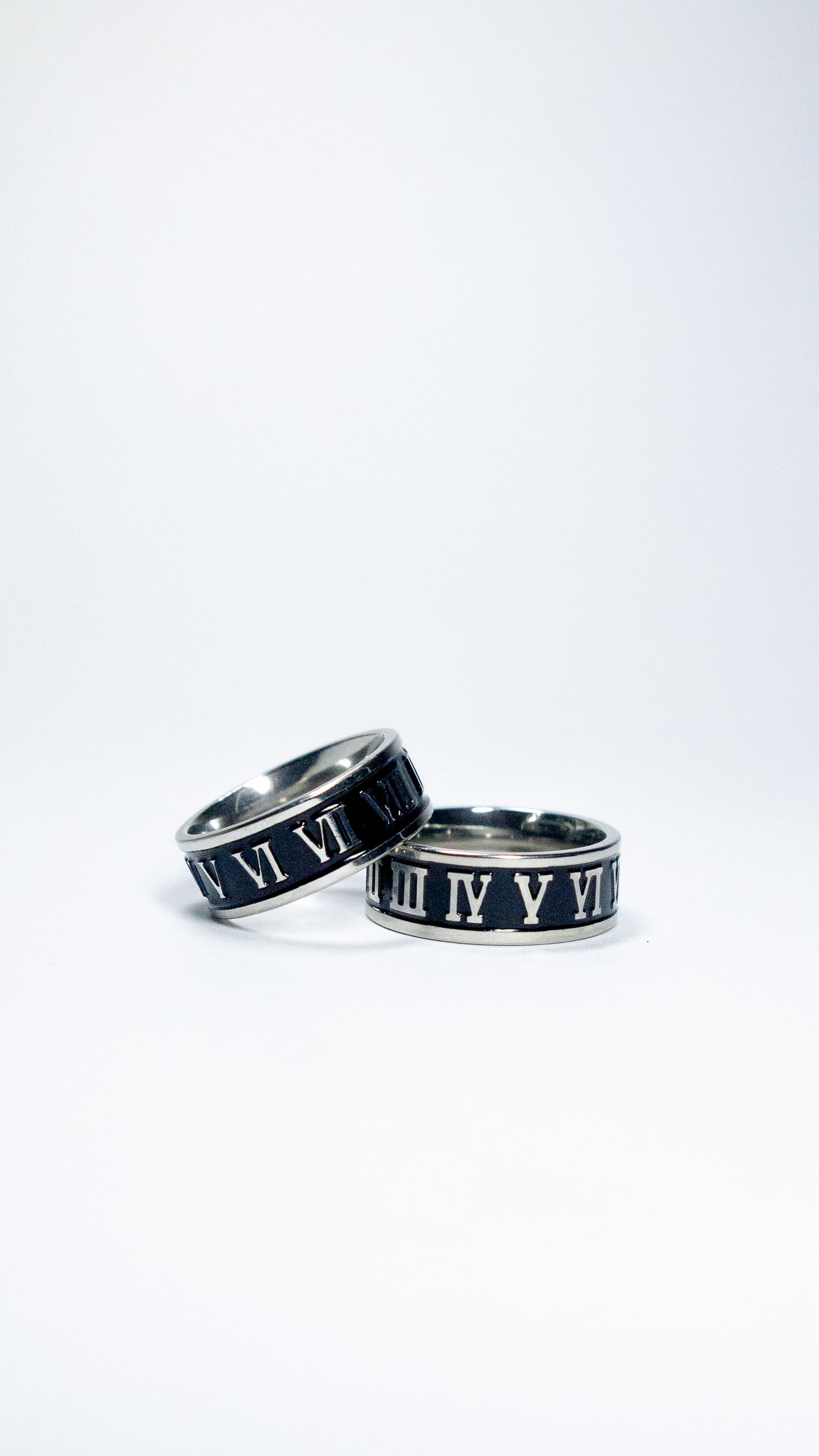 URBAN - Band Ring - Silver Numbers