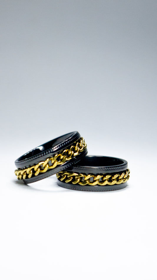 URBAN - Spinner Ring - Gold Chain