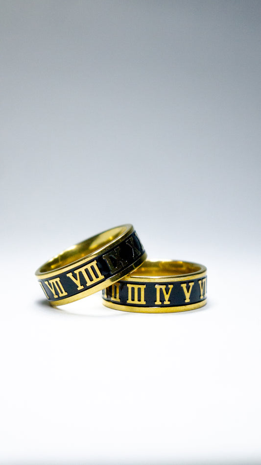 URBAN - Band Ring - Gold Numbers
