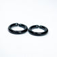 Argollas sin perforación Urban "Medium Black"