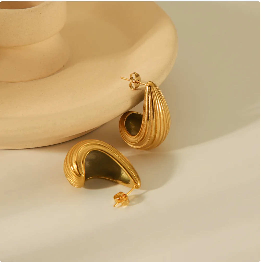 Pendientes Texture Drip