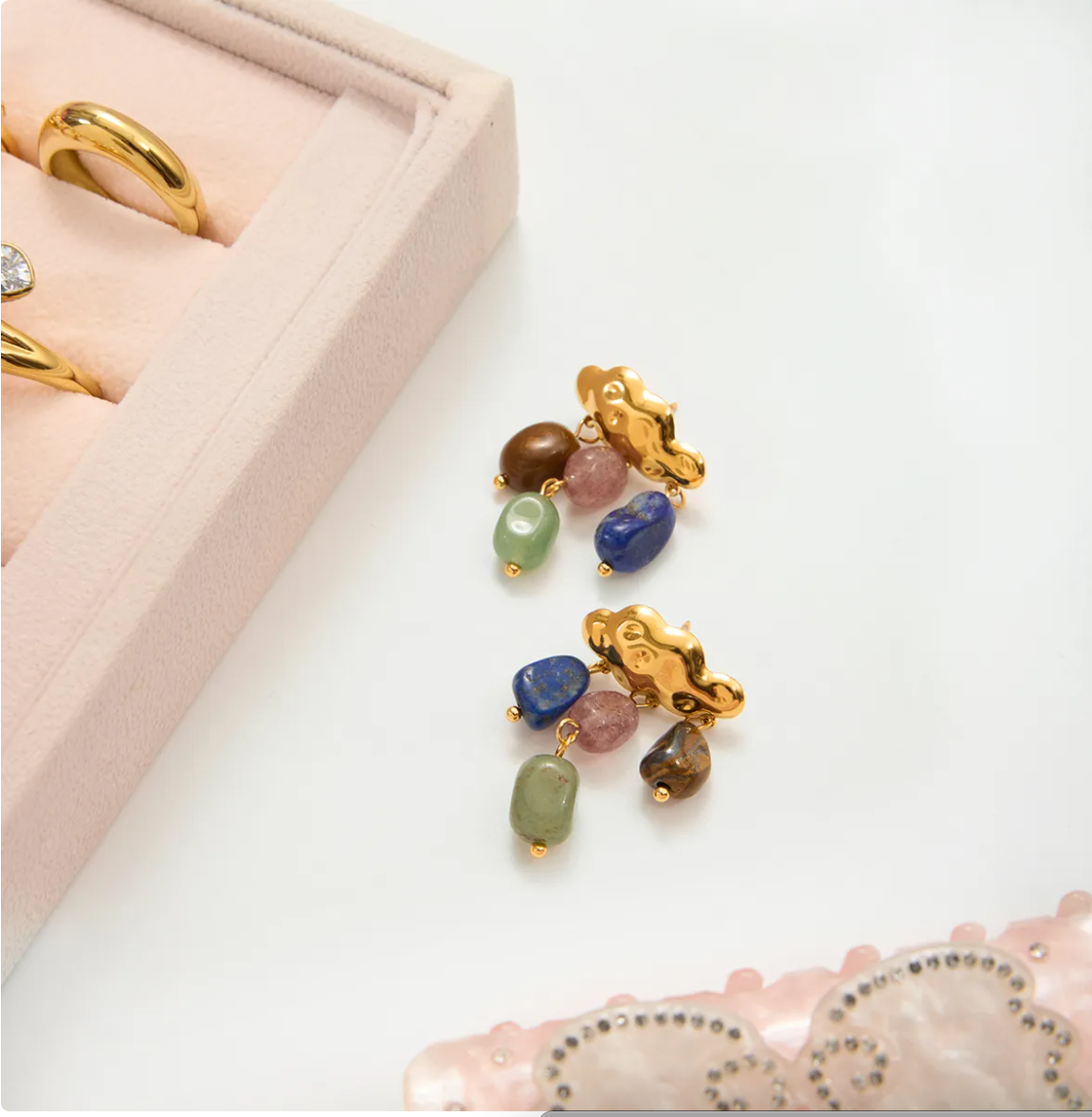 Aretes Colorful Rain