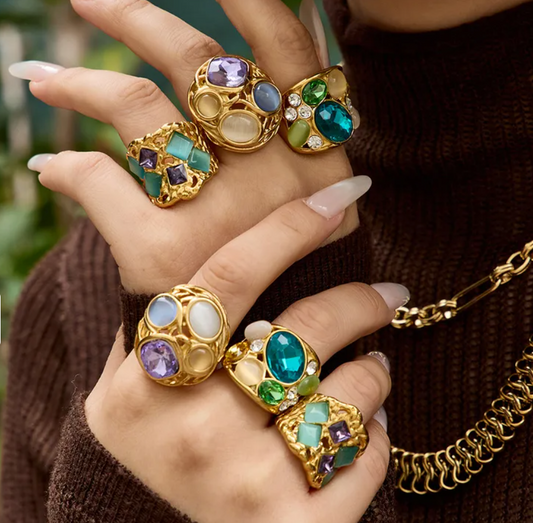 Anillo Aqua Gemas
