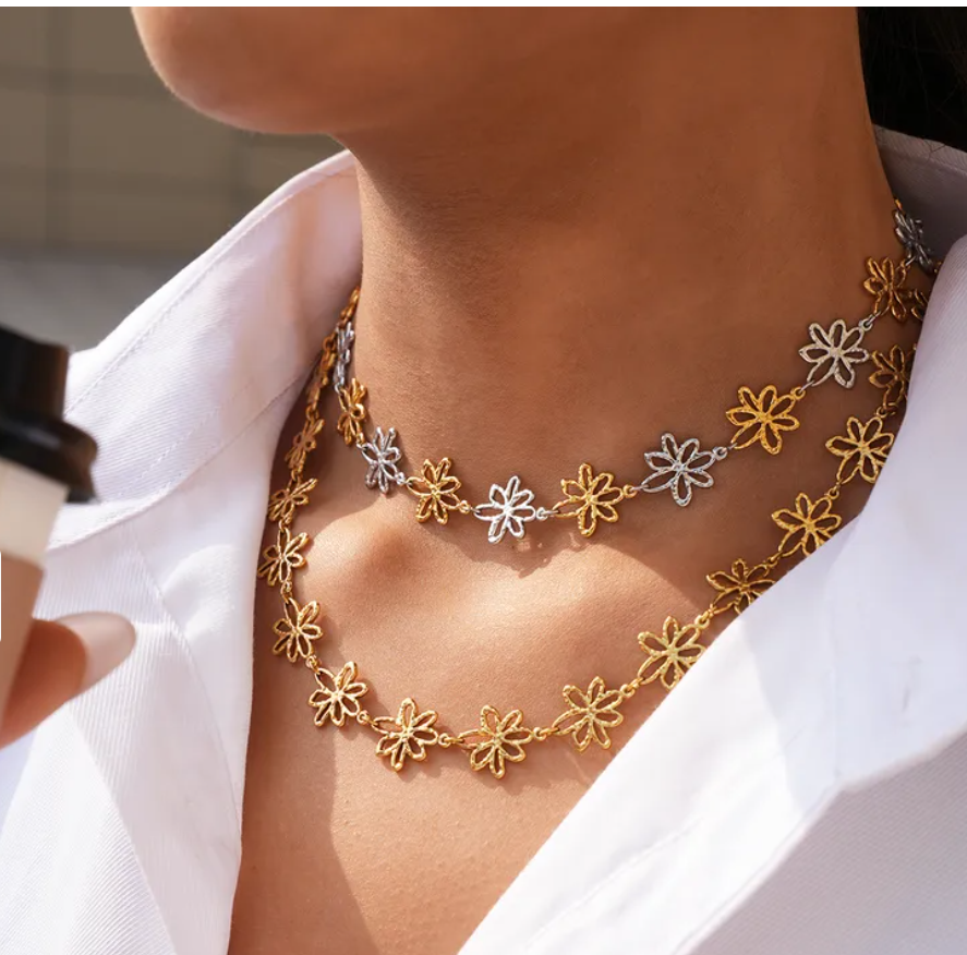 Collar tipo Gargantilla Golden Garden