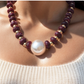 Collar Red Wine Pearl