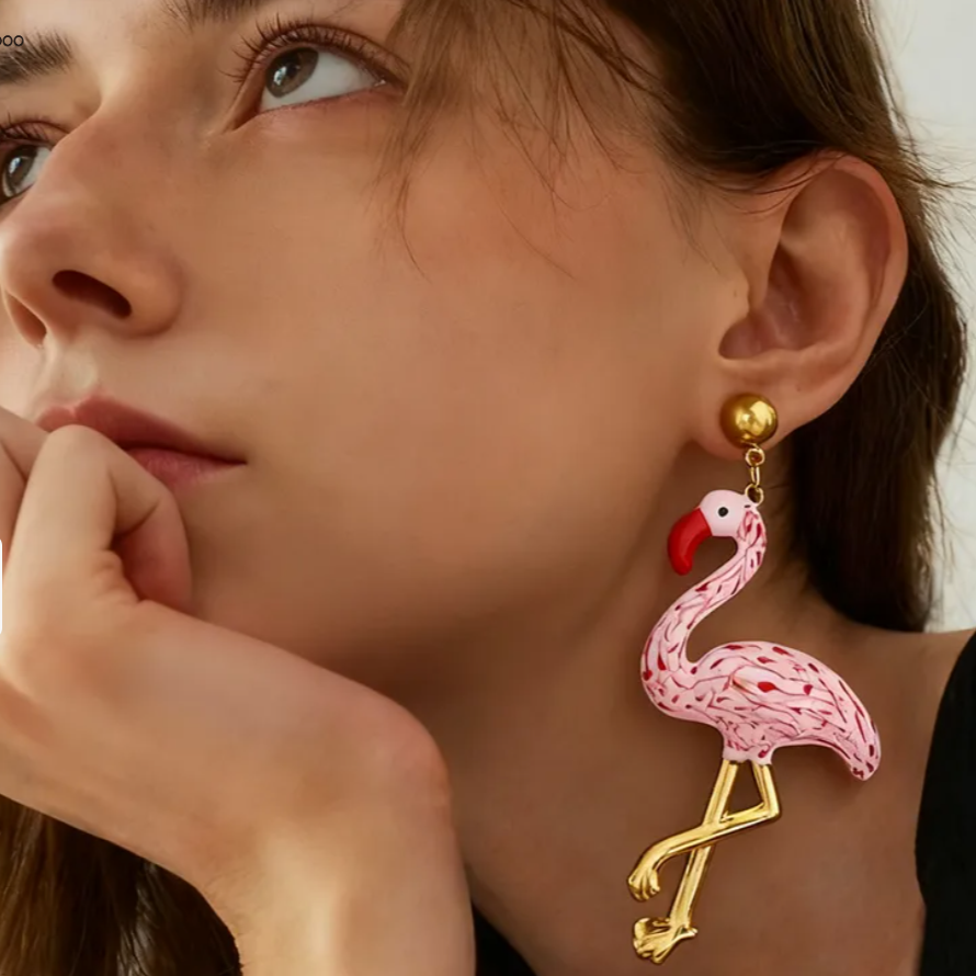 Pendientes Domingo Flamingo