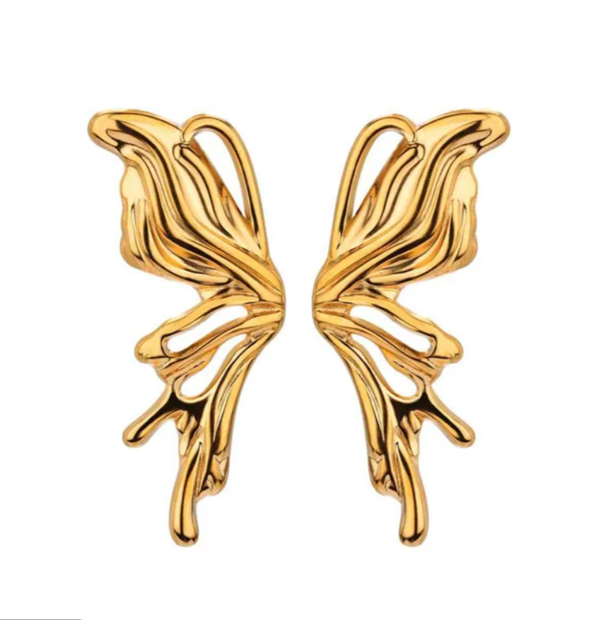 Pendientes Half Butterfly Gold