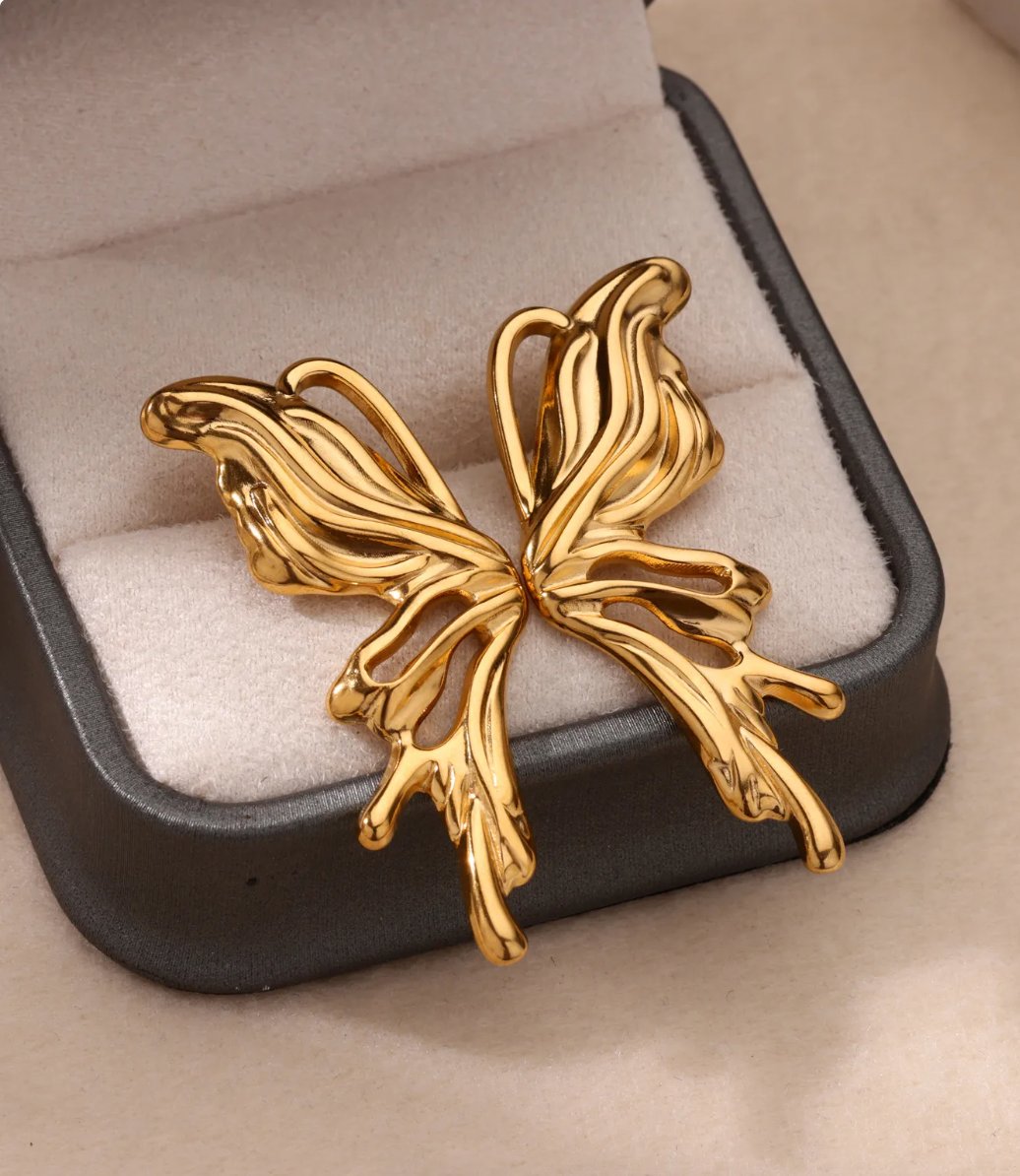 Pendientes Half Butterfly Gold