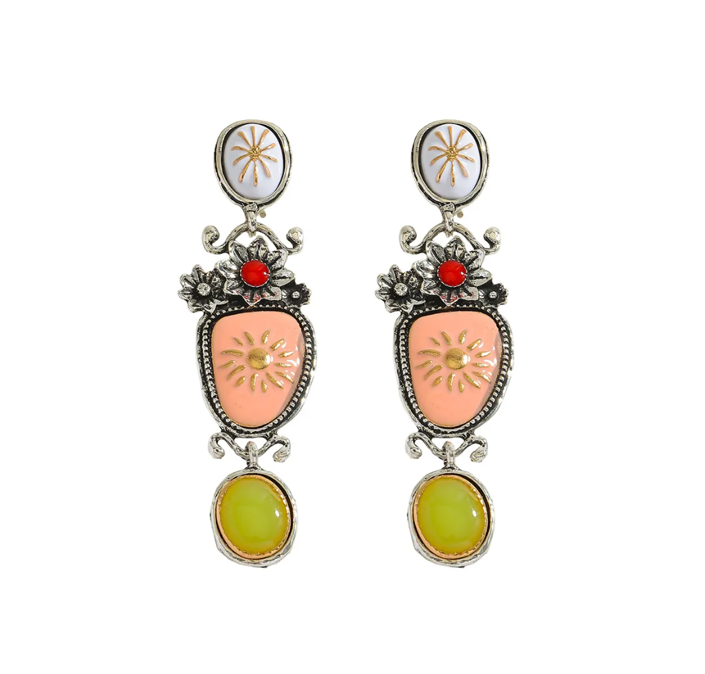 Pendientes Vintage White