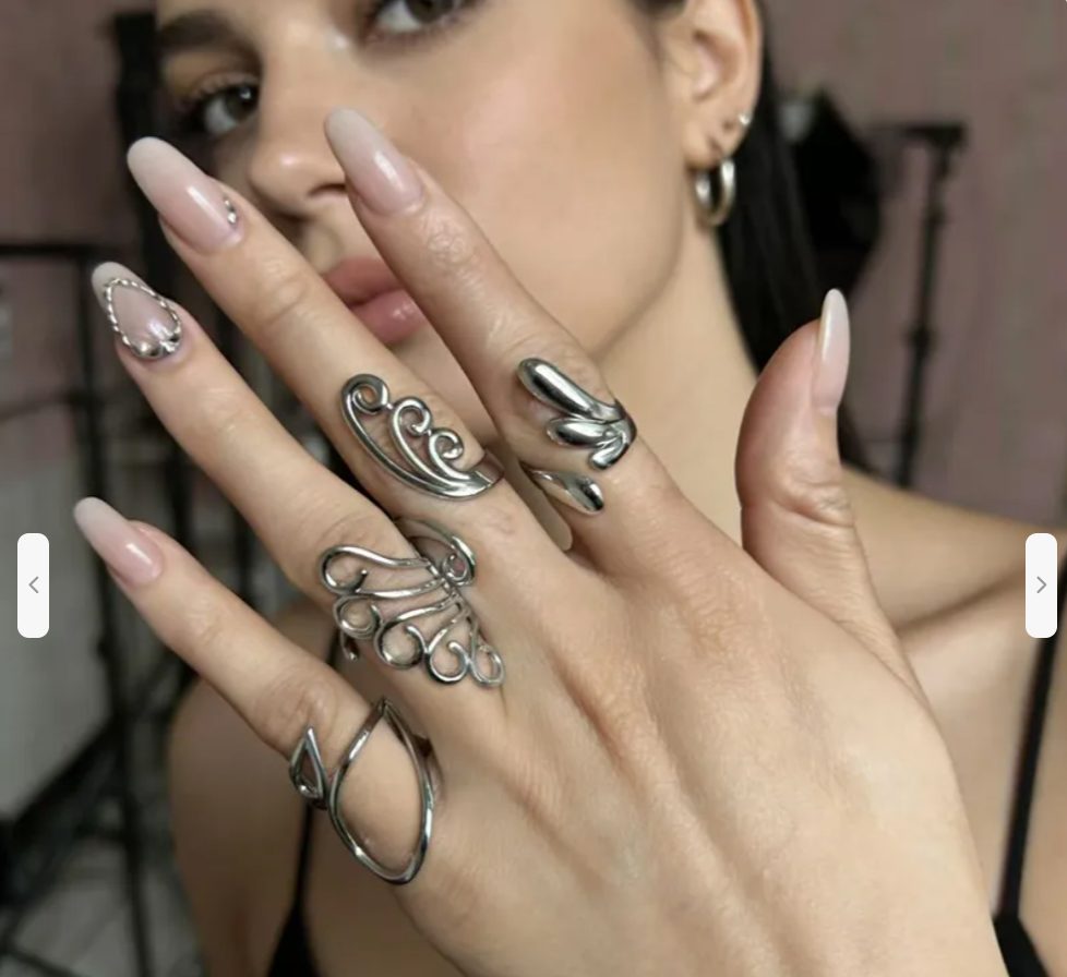 Anillo Silver Curly