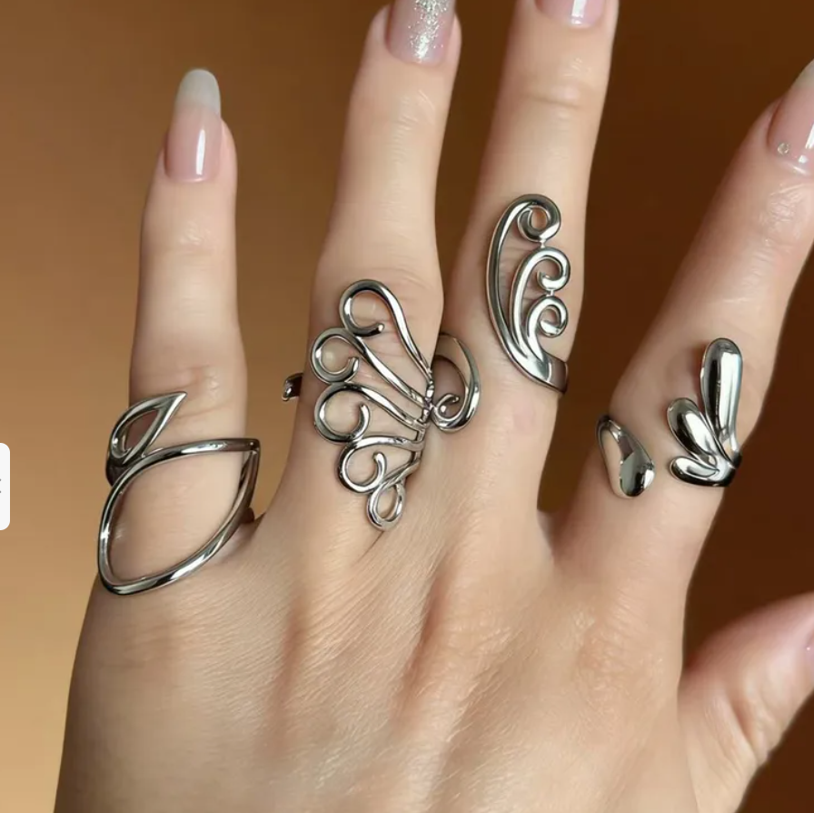 Anillo Silver Leaf