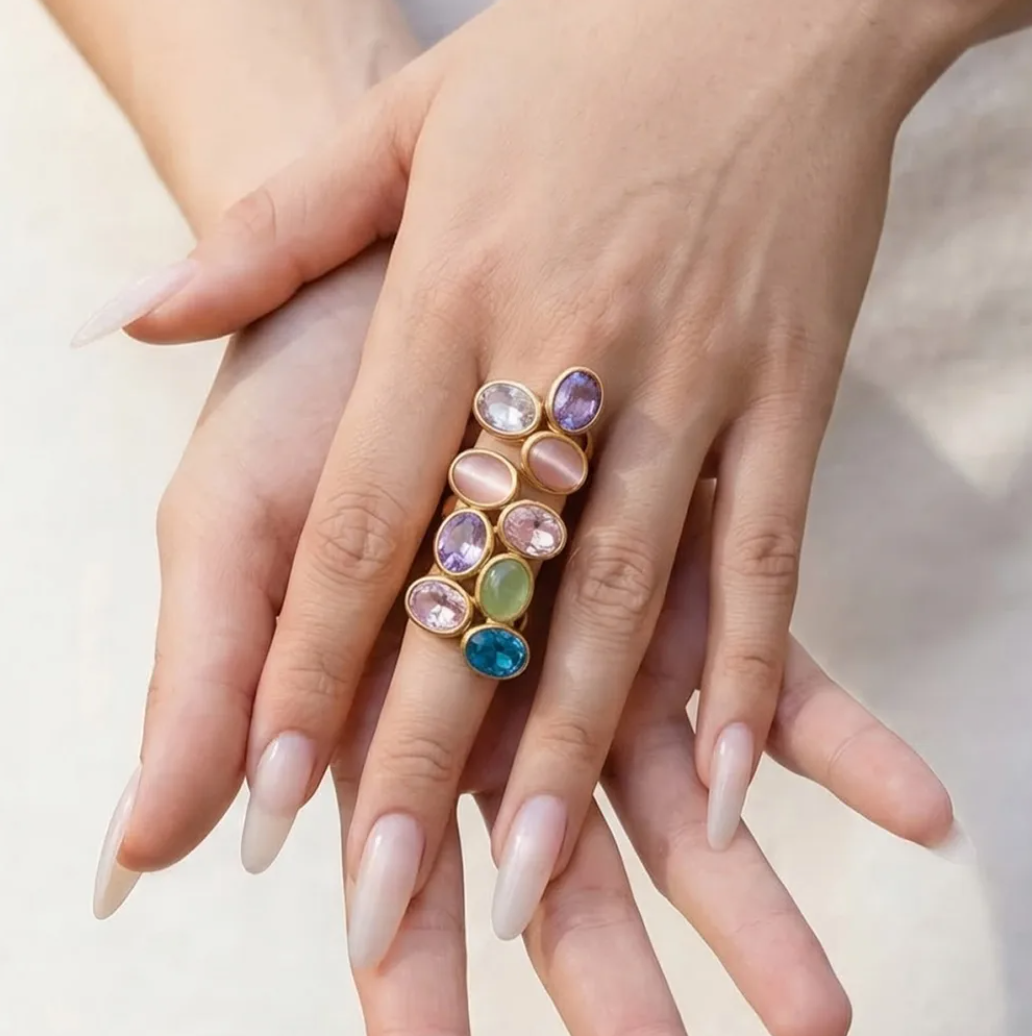 Anillo Triple Gem