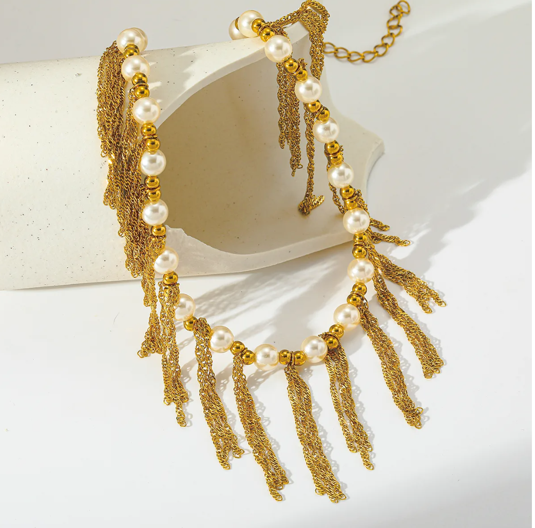 Collar Rosie Pearls Gold