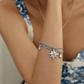 Brazalete Double Destellos Silver
