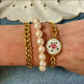 Brazalete Vintage White Flower