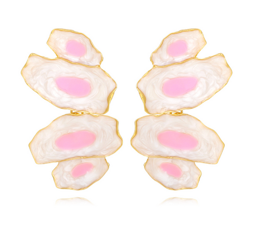 Pendientes Pink Marble