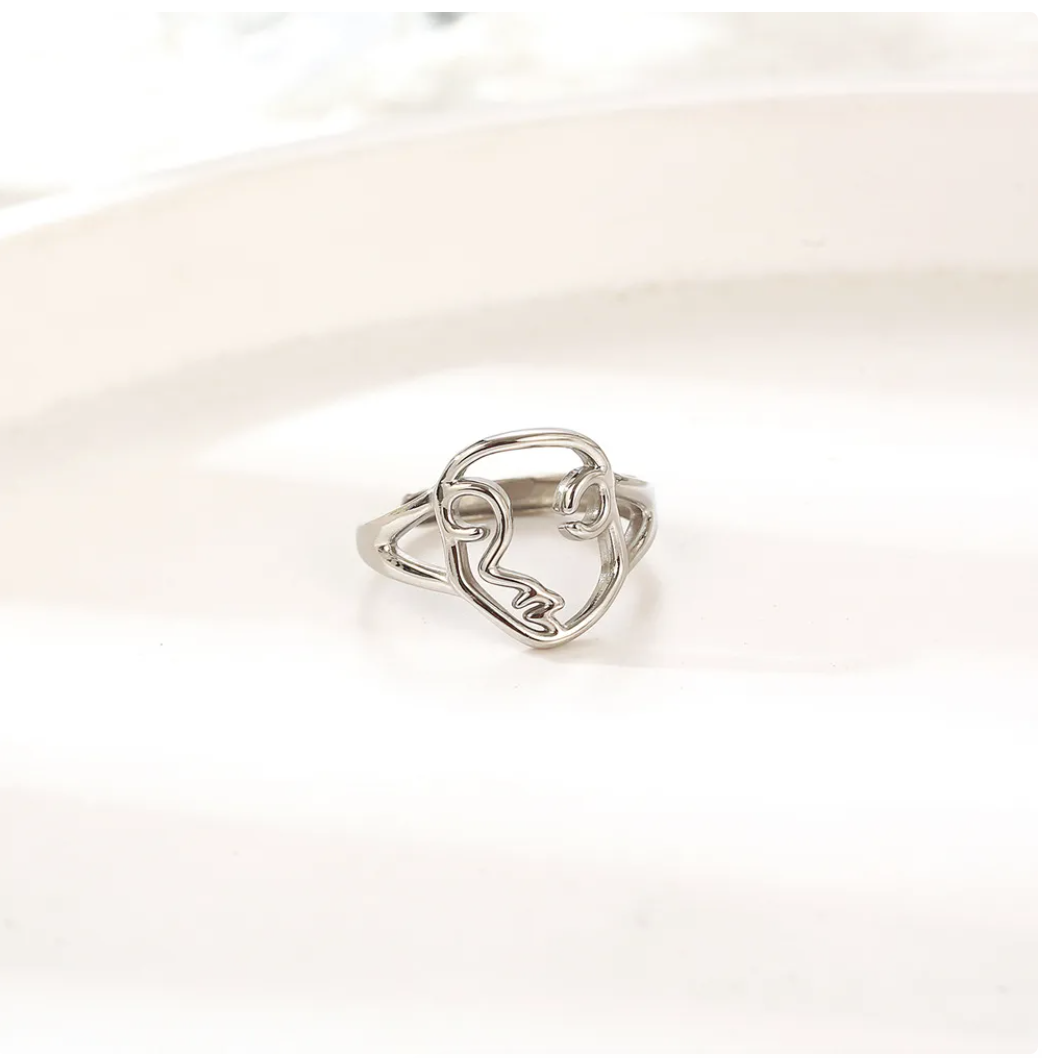 Anillo Silver Face
