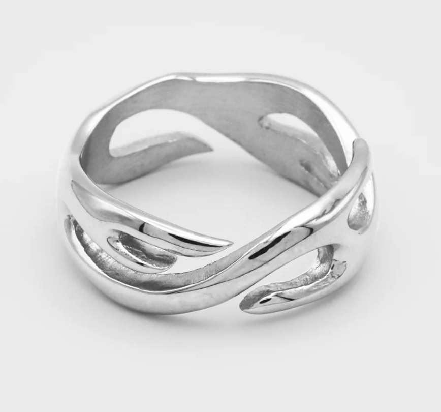 Anillo Urban “Silver Tornado”