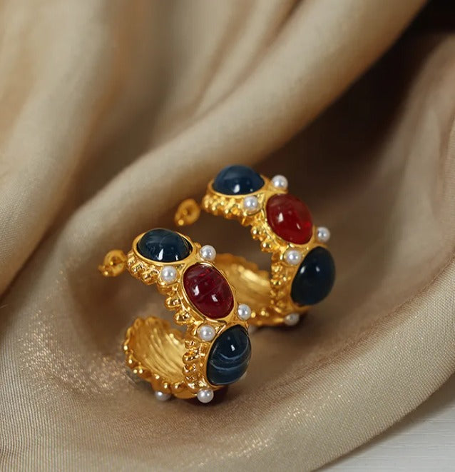 Pendientes Gemas Pearls