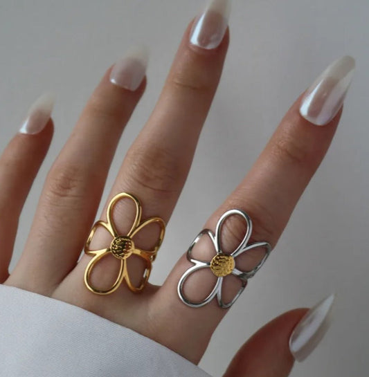Anillo "Double Color Flower"