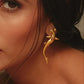 Pendientes "Golden Shark"