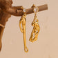 Aretes  Asymmetric Gold