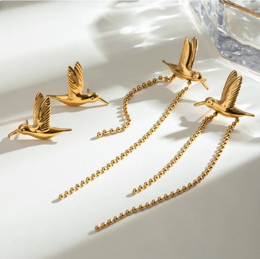 Aretes Freedom Colibrí