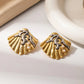 Aretes Gold Shell