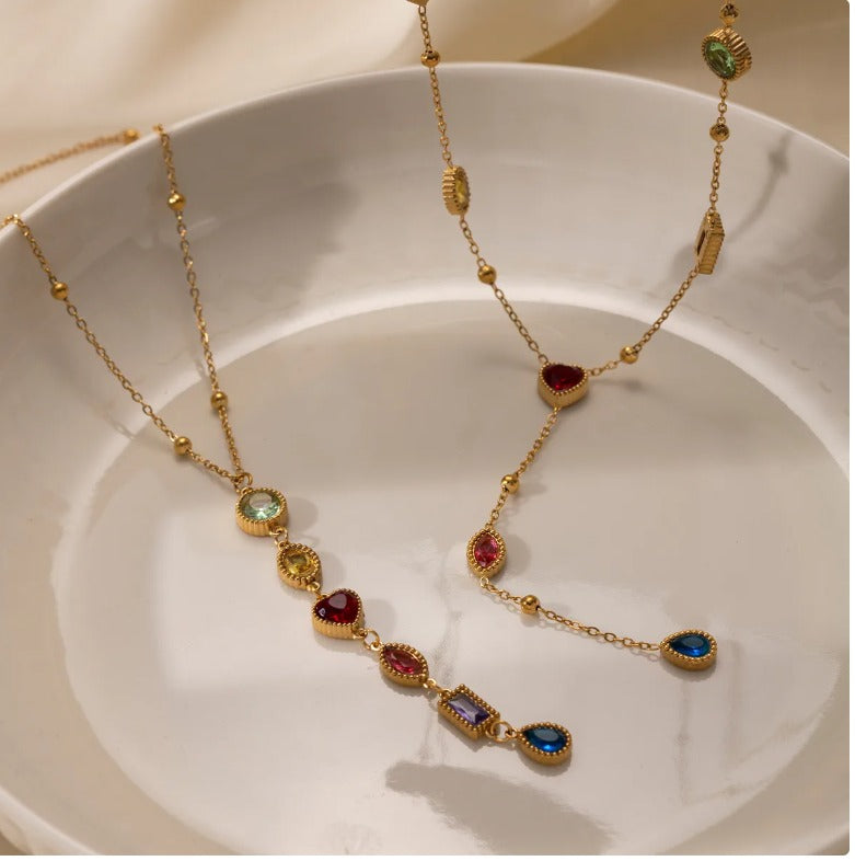 Collar Color Vitral Heart