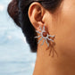 Aretes "Silver Half Sun"