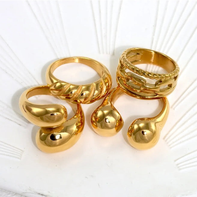 Anillo "Double Goldies"