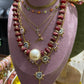 Collar Red Wine Pearl
