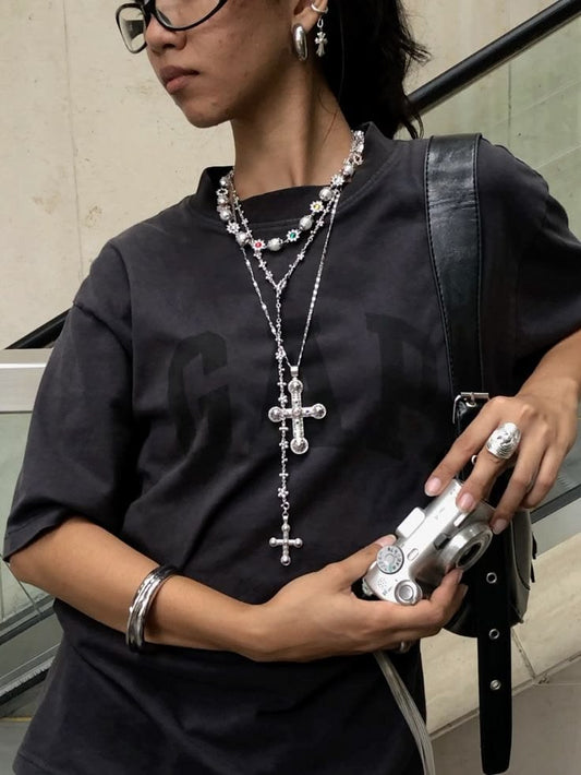 Collar Rose Paradise Silver